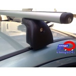 Bagażnik Amos model BETA aluminiowy (4 łapy + 2 belki aluminiowe + 4 zamki z osłonkami) Kit 107 *WYSYŁKA GRATIS*