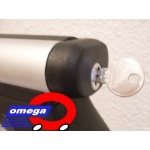 Bagażnik Amos Dromader D1 PLUS AERO ALU (4 łapy + 2 belki aluminiowe + 4 zamki z osłonkami) *WYSYŁKA GRATIS*