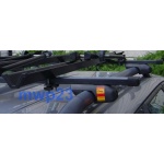 Bagażnik na relingi Amos "NOWY" stalowy 1,3m (4 łapy + 2 belki stalowe 130cm)