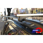 Bagażnik na relingi Amos ALFA AERO ALU 1,3m (4 łapy + 2 belki aluminiowe 130cm + 4 zamki)