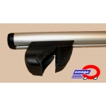Bagażnik na relingi Amos ALFA AERO ALU 1,3m (4 łapy + 2 belki aluminiowe 130cm + 4 zamki)